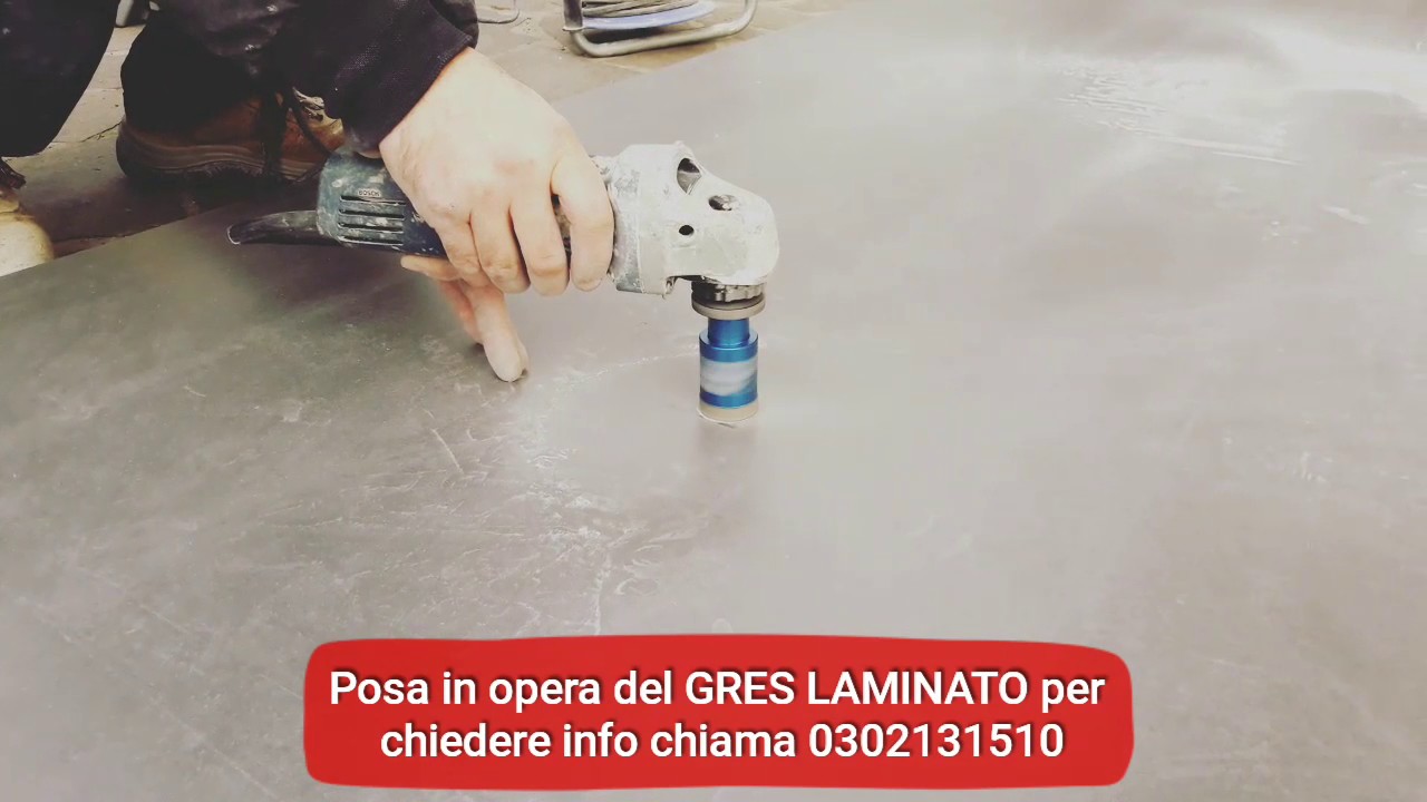 Posa del gres laminato grande formato 100x300