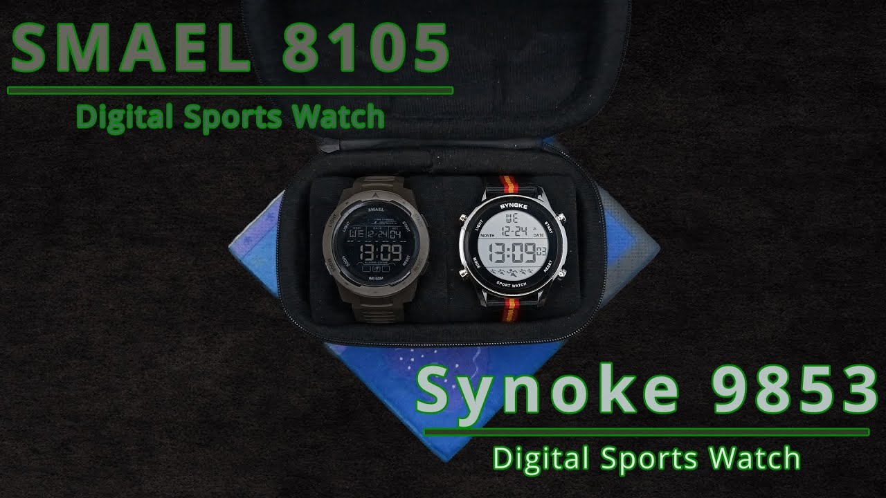 SMAEL 8105 + SYNOKE 9853 – Digital Sports Watches