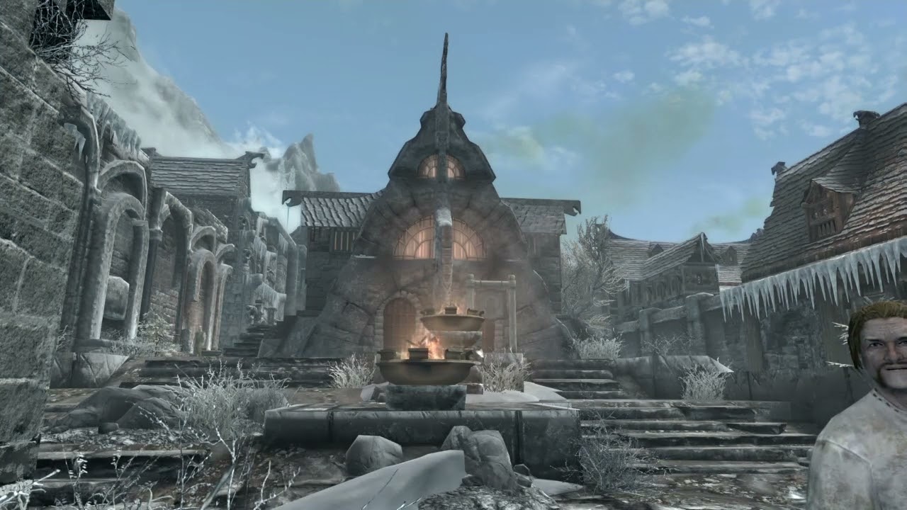 Relaxing Snowy Medieval City ambiance and music