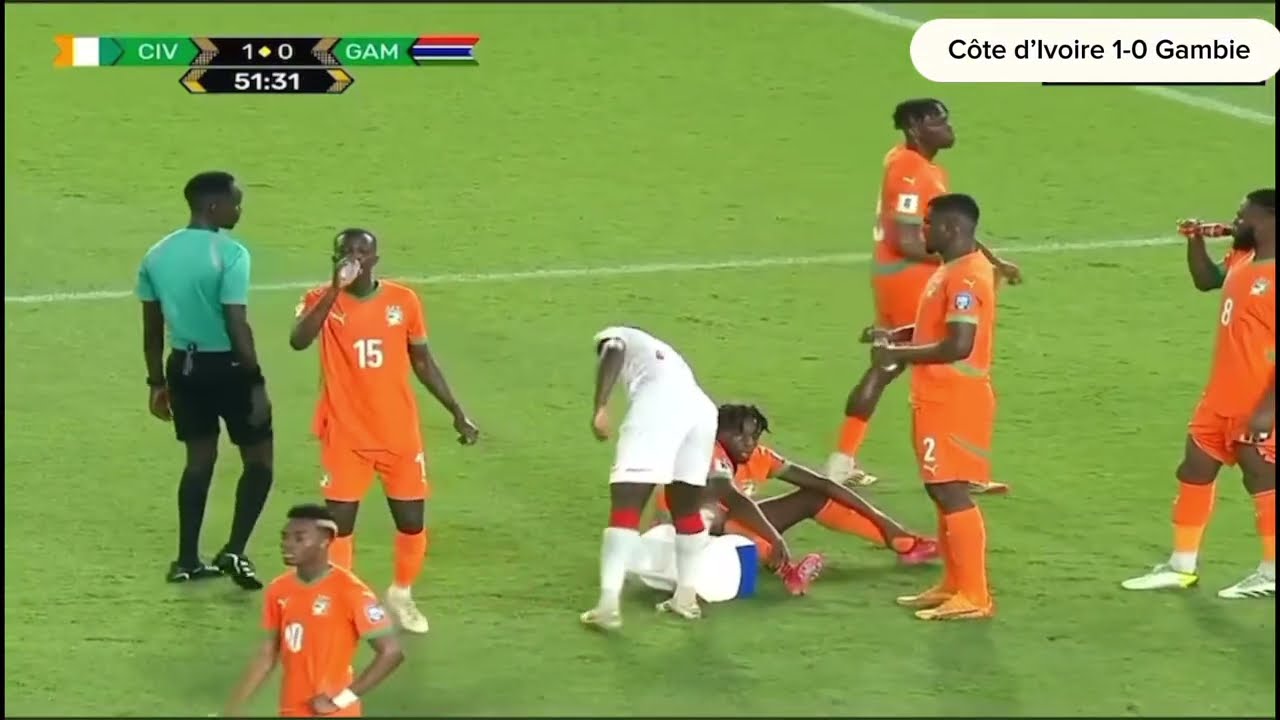 La Côte d’Ivoire s’impose 1-0 face à la Gambie! Côte d’Ivoire vs Gambie résumé
