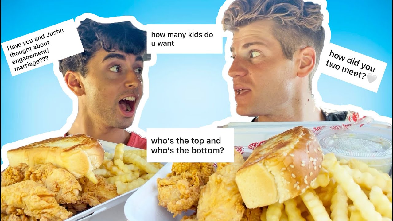 ANSWERING VERY UNCOMFORTABLE QUESTIONS | RAISING CANE'S MUKBANG