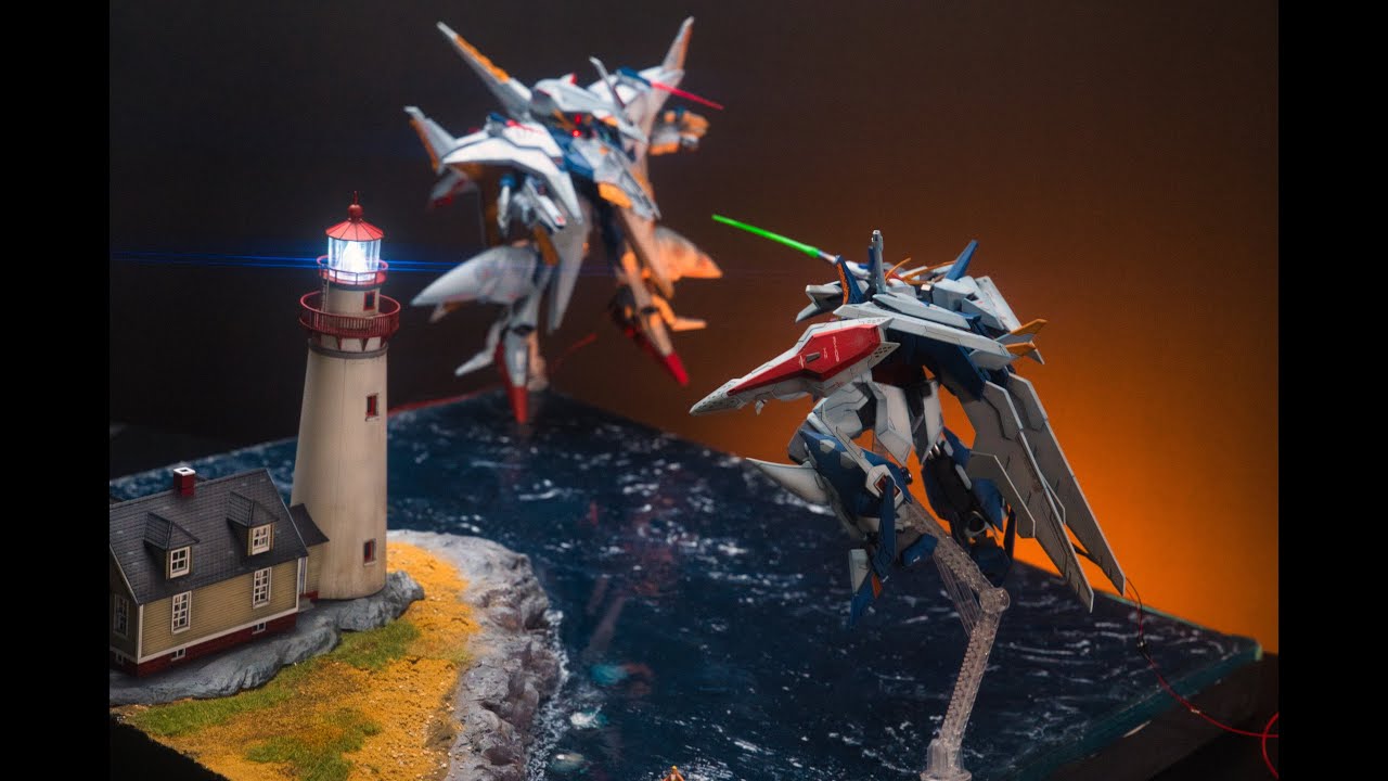 Gunpla DIORAMA XI vs Penelope Missile Effect Set │Custom Gunpla │Epoxy Resin Art