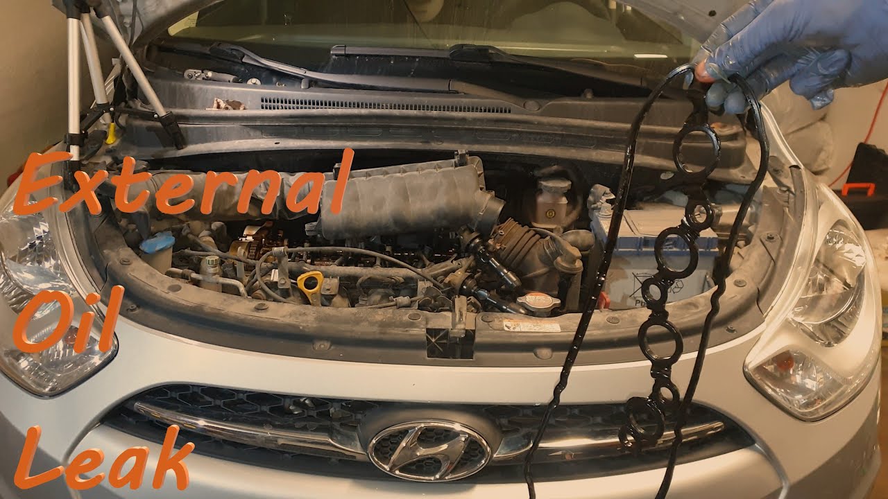 Замена прокладки клапанной крышки Hyundai i10 (внешняя утечка масла)
