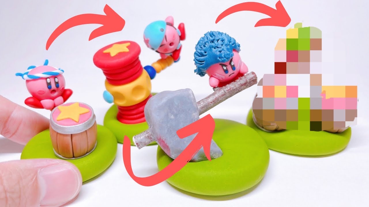 【粘土で】ハンマーカービィの全進化作ってみた【カービィディスカバリー】〜How to make Evolution  Hammer Kirby〜