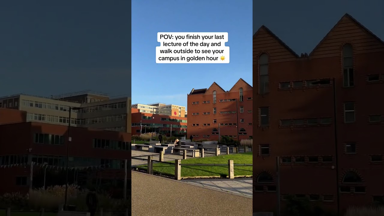 Golden hour on campus 🌇 | DMU #shorts