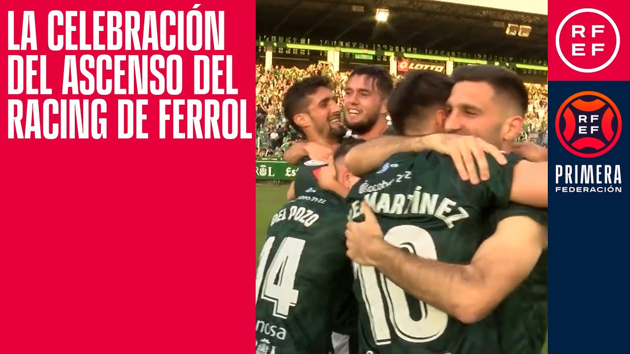 ¡¡Fiesta total en A Malata!! ¡¡El Racing Club Ferrol celebra con su afición el ansiado ascenso!!