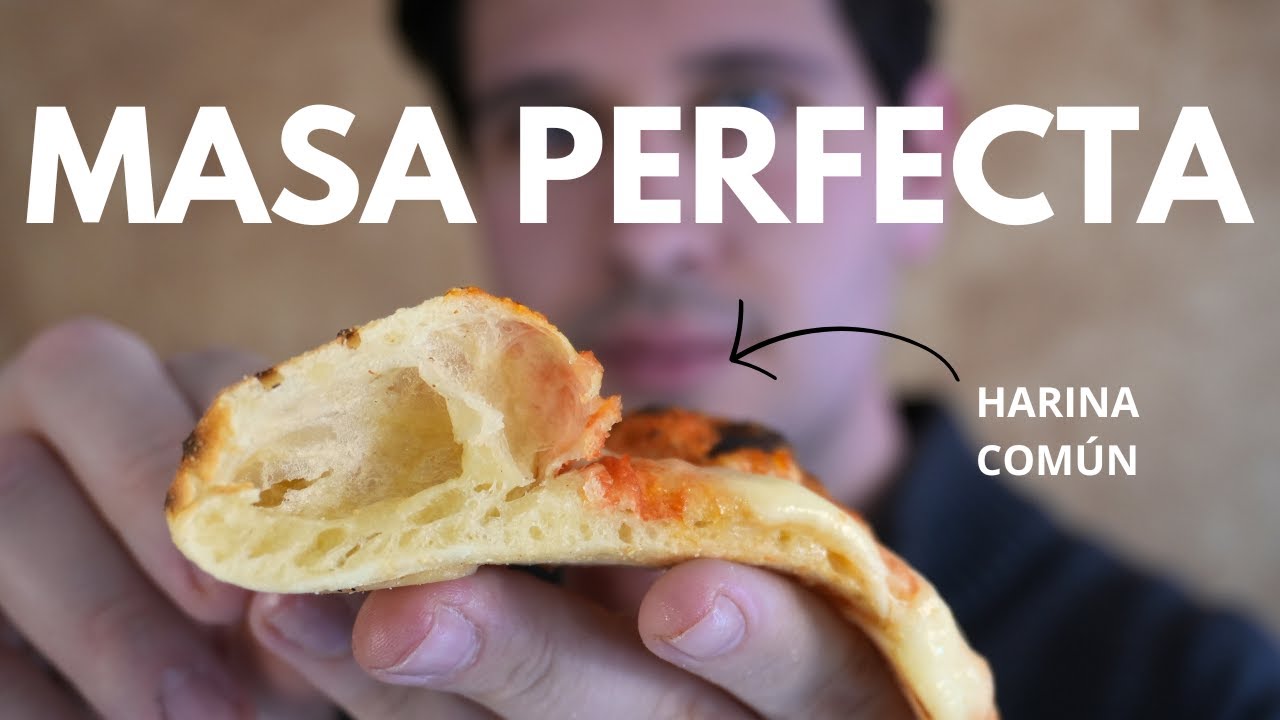 Pizza SIN Amasar y con Harina Común – ¡Queda Increíble!