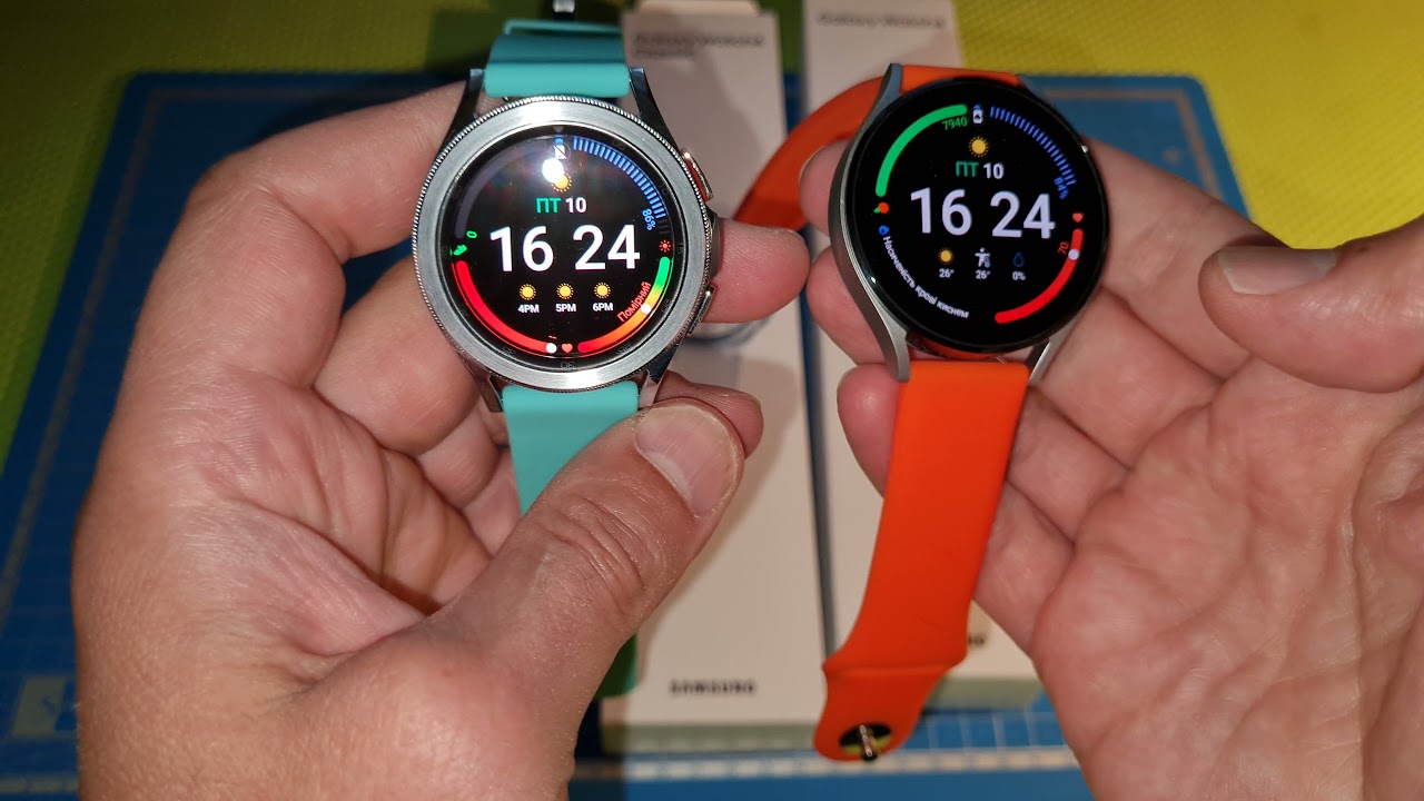 Як виглядають  Samsung galaxy watch4 classic 42 mm та Samsung galaxy watch4 44 mm