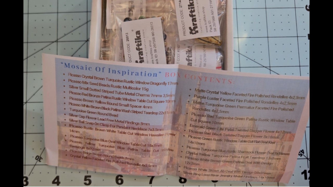 Unboxing February 2026 Czech Beads Exclusive Box-Kraftica
