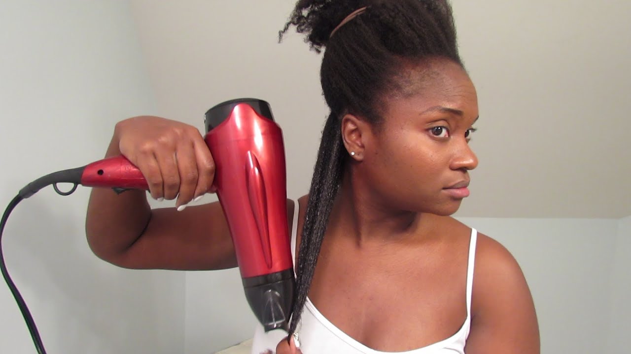How I Blow Dry My 4c Natural Hair : Modified Tension Method