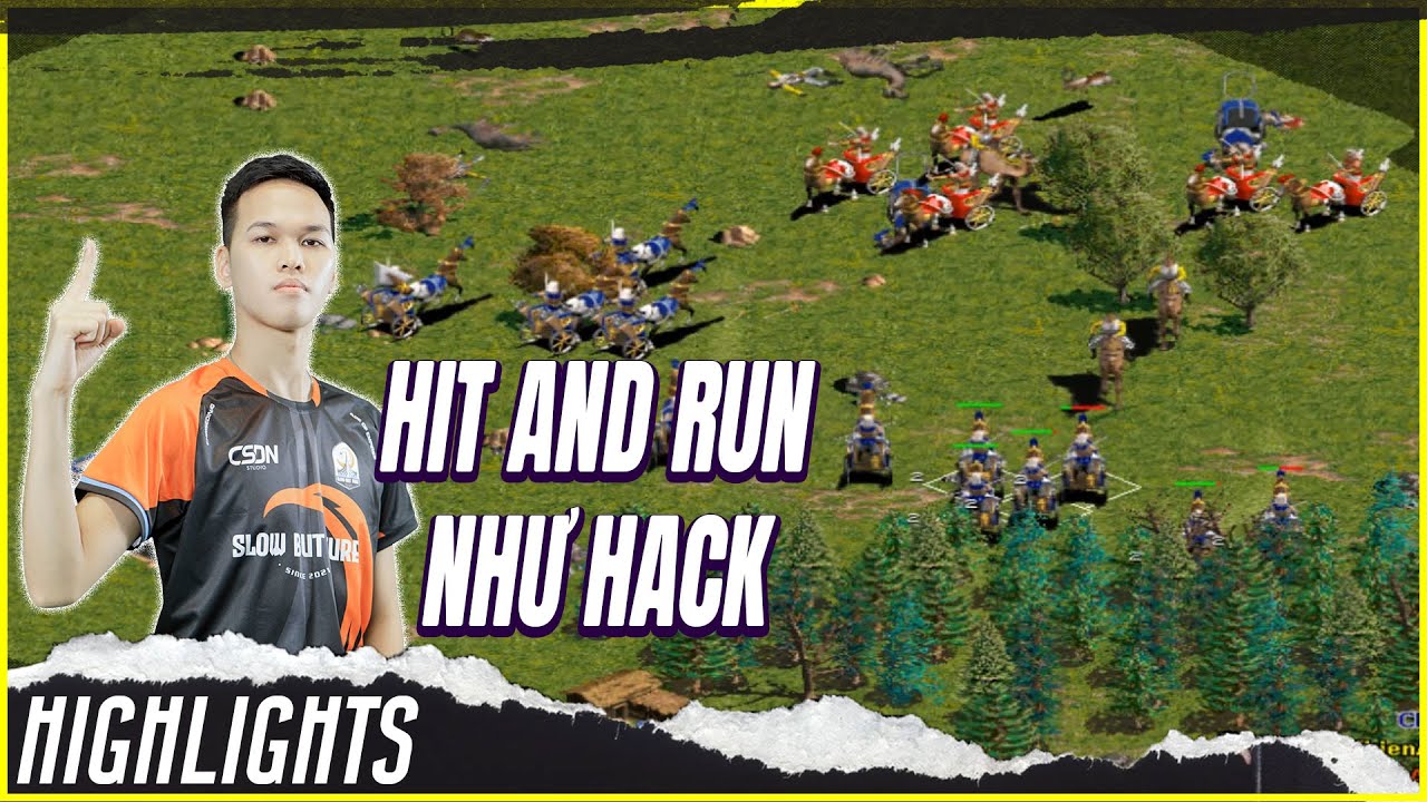 HIT and RUN ĐẲNG CẤP, Chim Sẻ Đi Nắng tự tin 1 mình cân 2 | AOE Highlights
