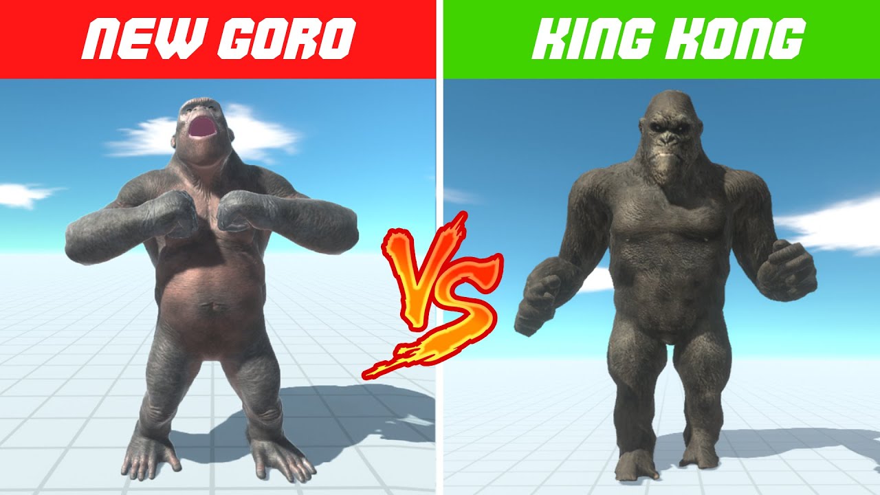 NEW GORO VS KING KONG - Animal Revolt Battle Simulator Remastered