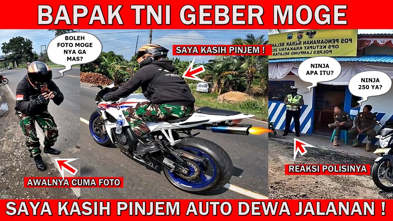 TNI NAIK MOGE DI LINTAS SUMATERA ❗❗ JADI DEWA JALANAN ❗❗DILIATIN BANYAK ORANG❗❗ #698
