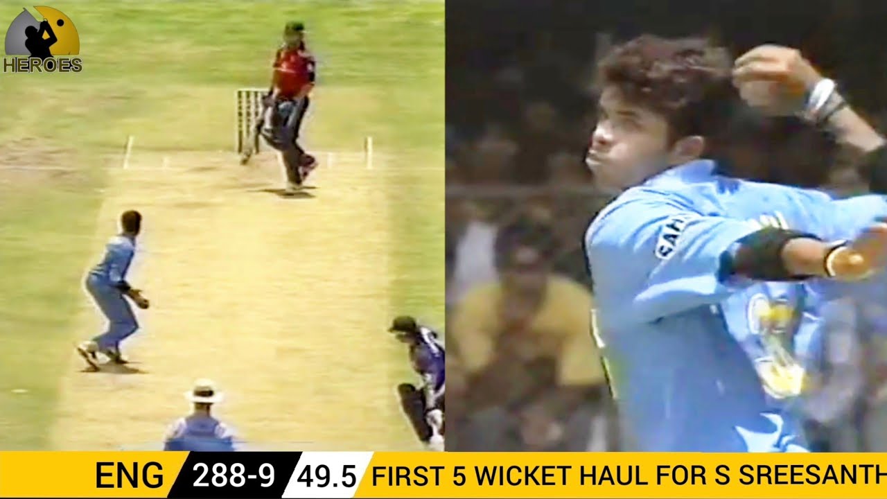 Angry Young Sreesanth taking 6 wickets and destroying England with his aggression