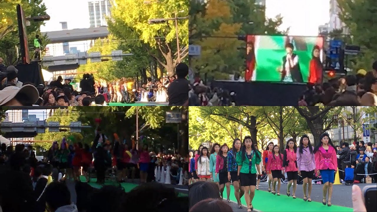 御堂筋ランウェイ2017 荻野目洋子×登美丘高校ダンス部 をかなり南から観覧するとこうなった（ハプニングあり）