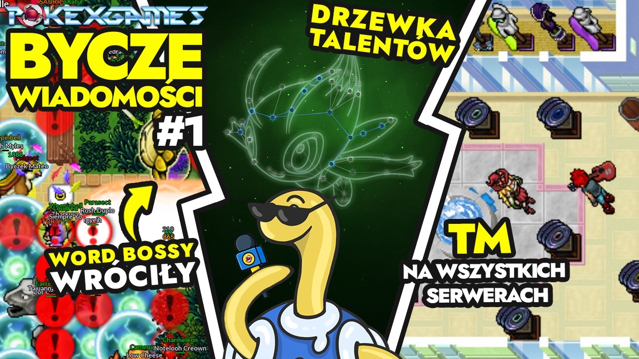 Bycze Wiadomości #1 - Drzewka Talentów - World Bossy - Rework Zoroarka - PokeXGames - Omówienie PL