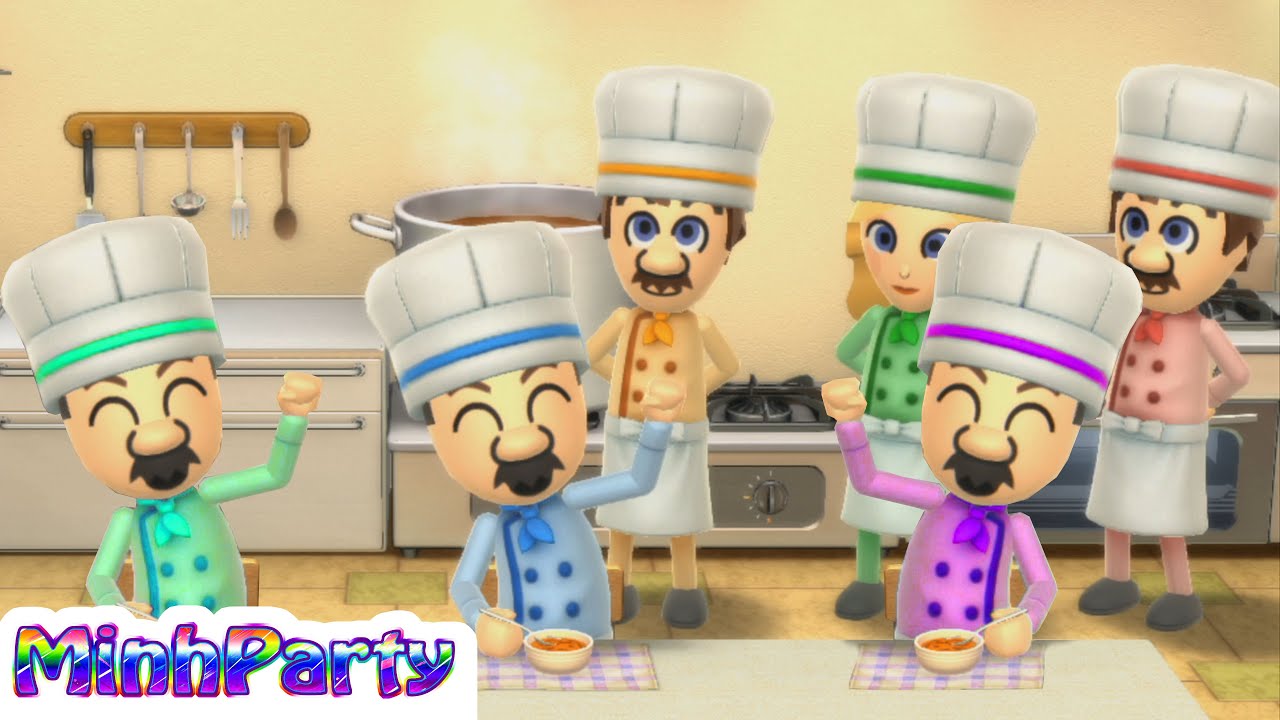 Wii Party U Minigames Luigi vs Mario vs Daisy vs Peach