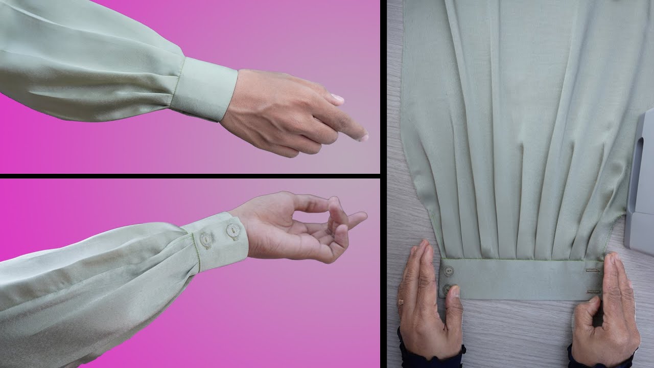 Perfect Puffy Design⭐️Рукав с манжетами на пуговицах ⭐️Как вырезать и сшить