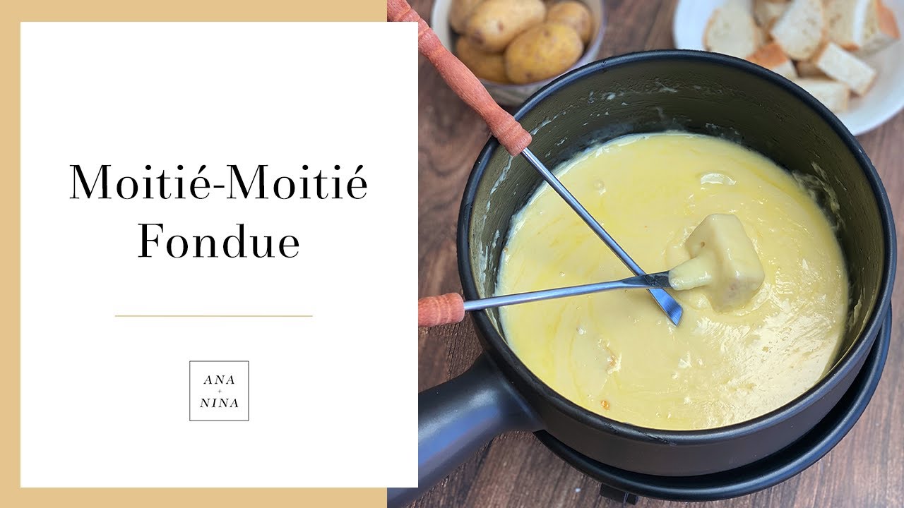 Moitié-Moitié Fondue 😋Originales Fondue Rezept aus der Schweiz