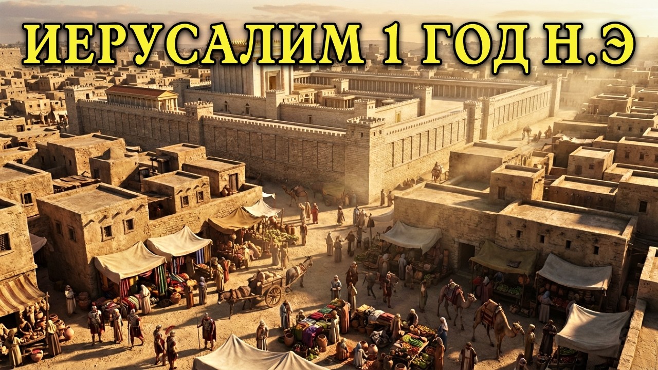 Жизнь в Иерусалиме во времена Иисуса | 1 век н.э. | Святой город | Историческая реконструкция с ИИ
