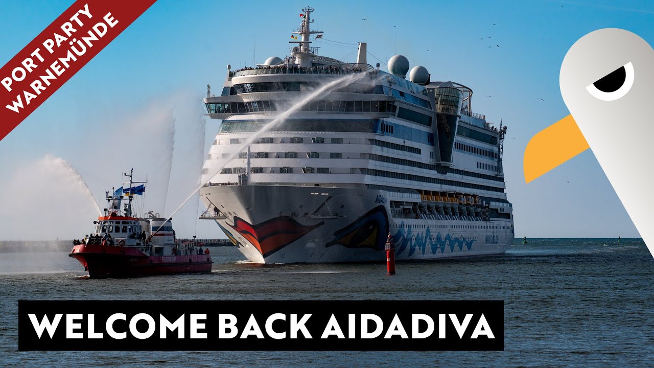 Port Party Warnemünde ⚓️ Hörner satt 📢 Welcome Back AIDAdiva nach der Evolution Renovierung