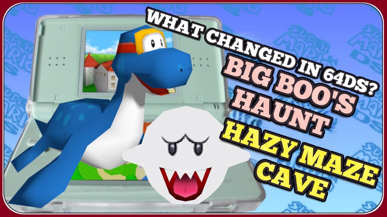 What changed in BIG BOO'S HAUNT & HAZY MAZE CAVE DS?