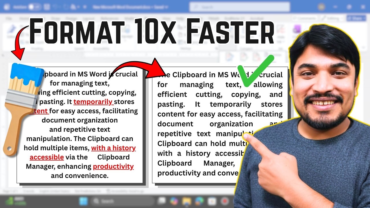 Lecture 1 - Clipboard Tools | MS Word 365 | Advance Cut, Copy, Paste Explained
