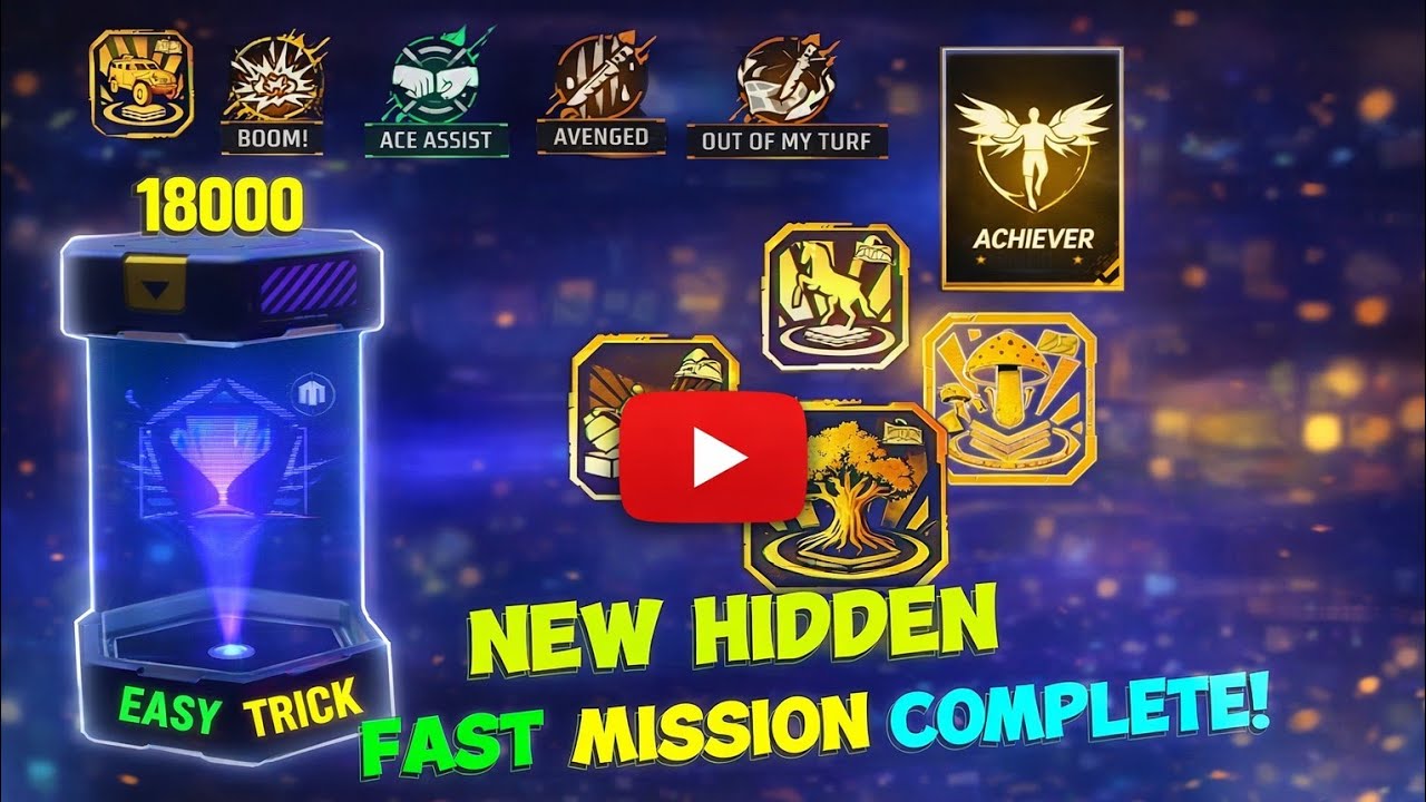 Free Fire NEW HIDDEN ACHIEVEMENT 😱 | EASY TRICK 😍 FAST MISSION COMPLETE ⚡