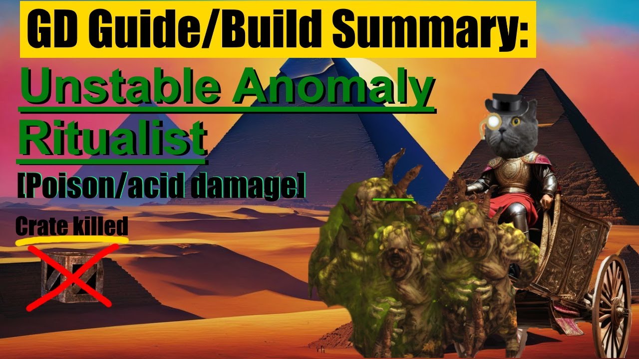 [Grim Dawn] Unstable Anomaly Ritualist, acid and poison damage pets build guide (summary)