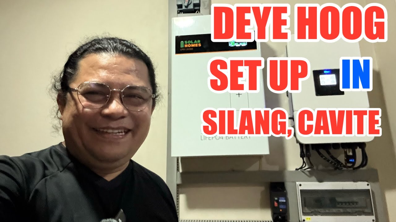 ANOTHER 8kwp HOOG SET UP IN SILANG, CAVITE | 8kw Inverter | 16pcs of 615watts Pv | 300Ah Solar Batt