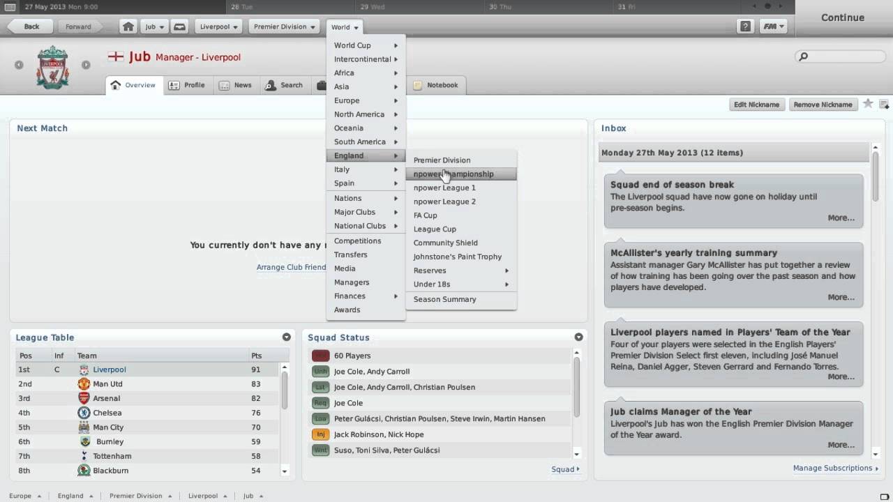 Football Manager 2011: Season 3: Part 59 (Season Review)