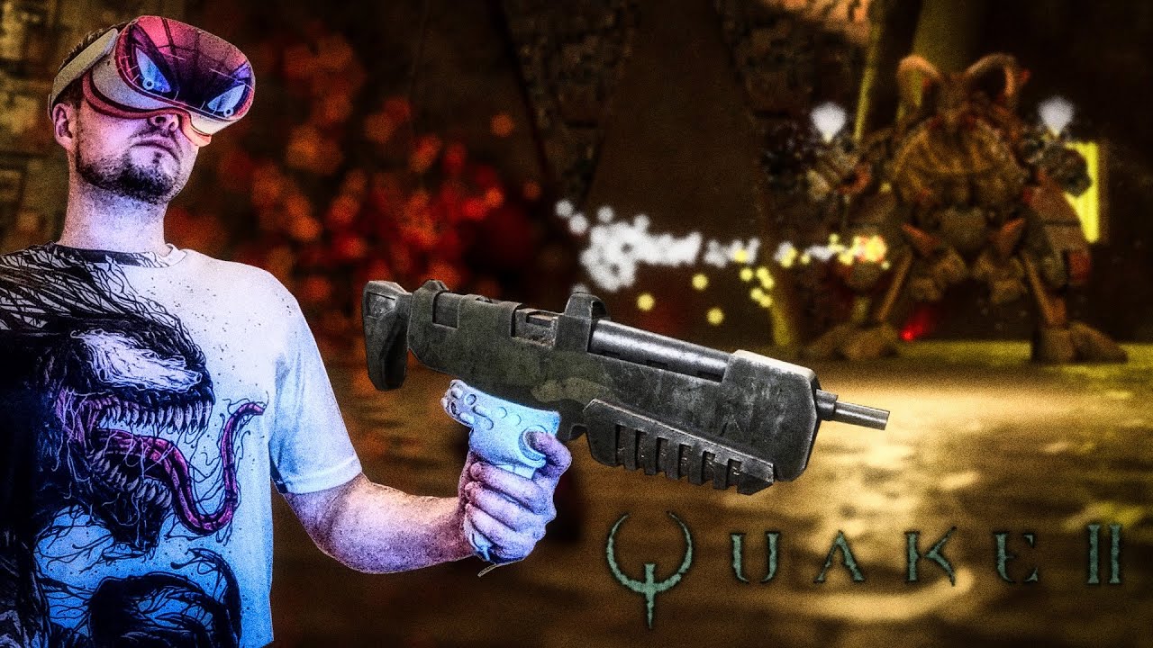 QUAKE 2 VR Gameplay #1 // [ Meta Quest 2 ] 4K