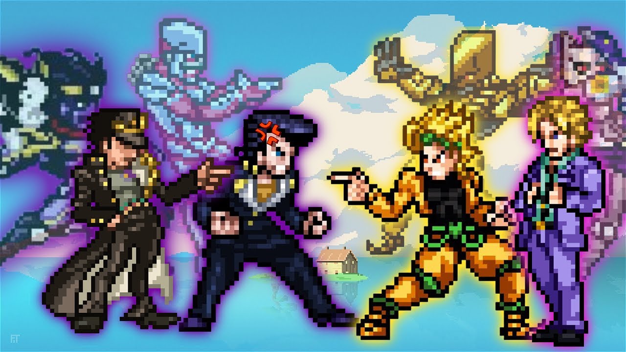 Josuke (New) & Jotaro Vs Kira Yoshikage & DIO in Jump Force Mugen