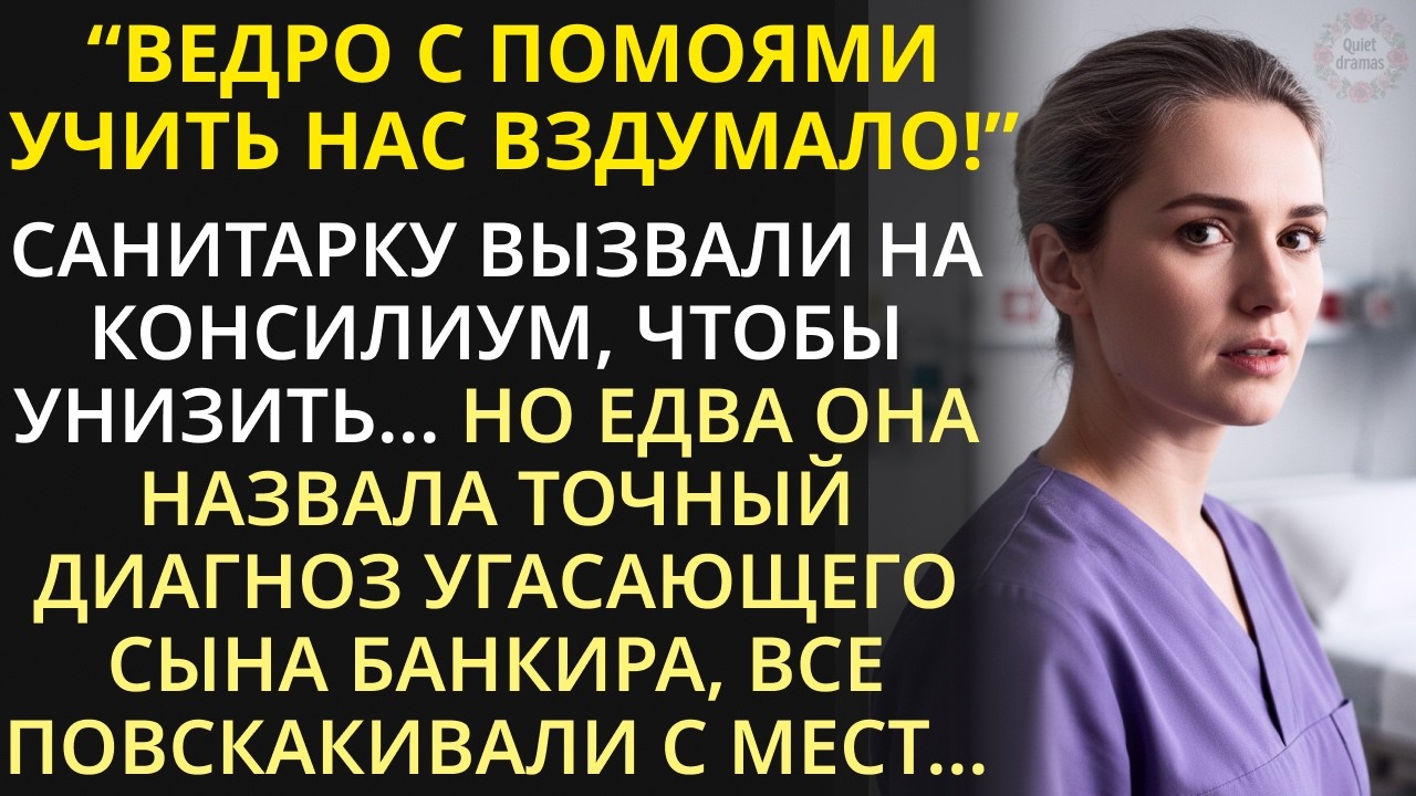 Санитарку вызвали на консилиум ради смеха и ахнули, когда она сказала верный диагноз и спасла жизнь