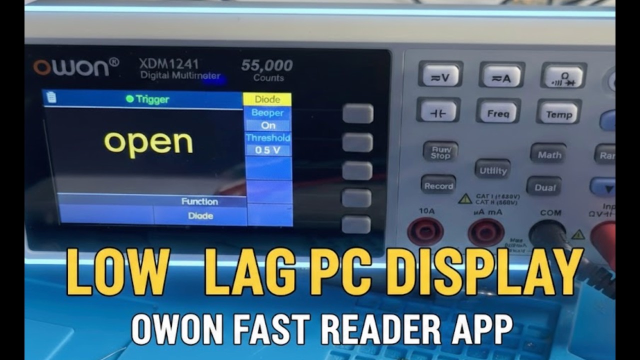 Owon XDM1241 Fast Reader: Low-Lag PC Display for OBS & Video Capture