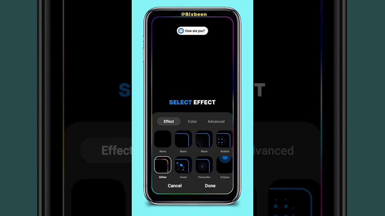 Samsung Edge Lighting Feature : How to Enable #shorts