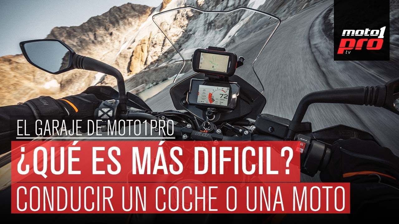 ¿Es más difícil conducir un coche o una moto?