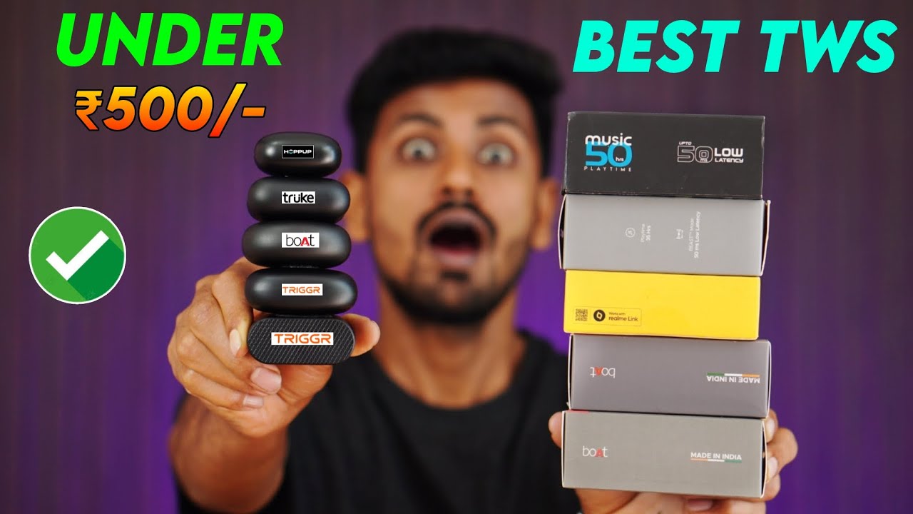 TOP 5 ⚡ Best TWS Under ₹500/- 🔥