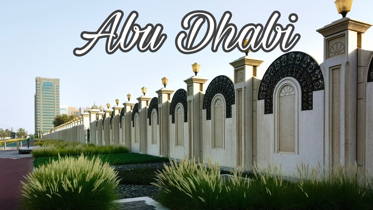 AL MANHAL PALACE WALKING TRACK  #abudhabi #slowwalk #abudhabicity