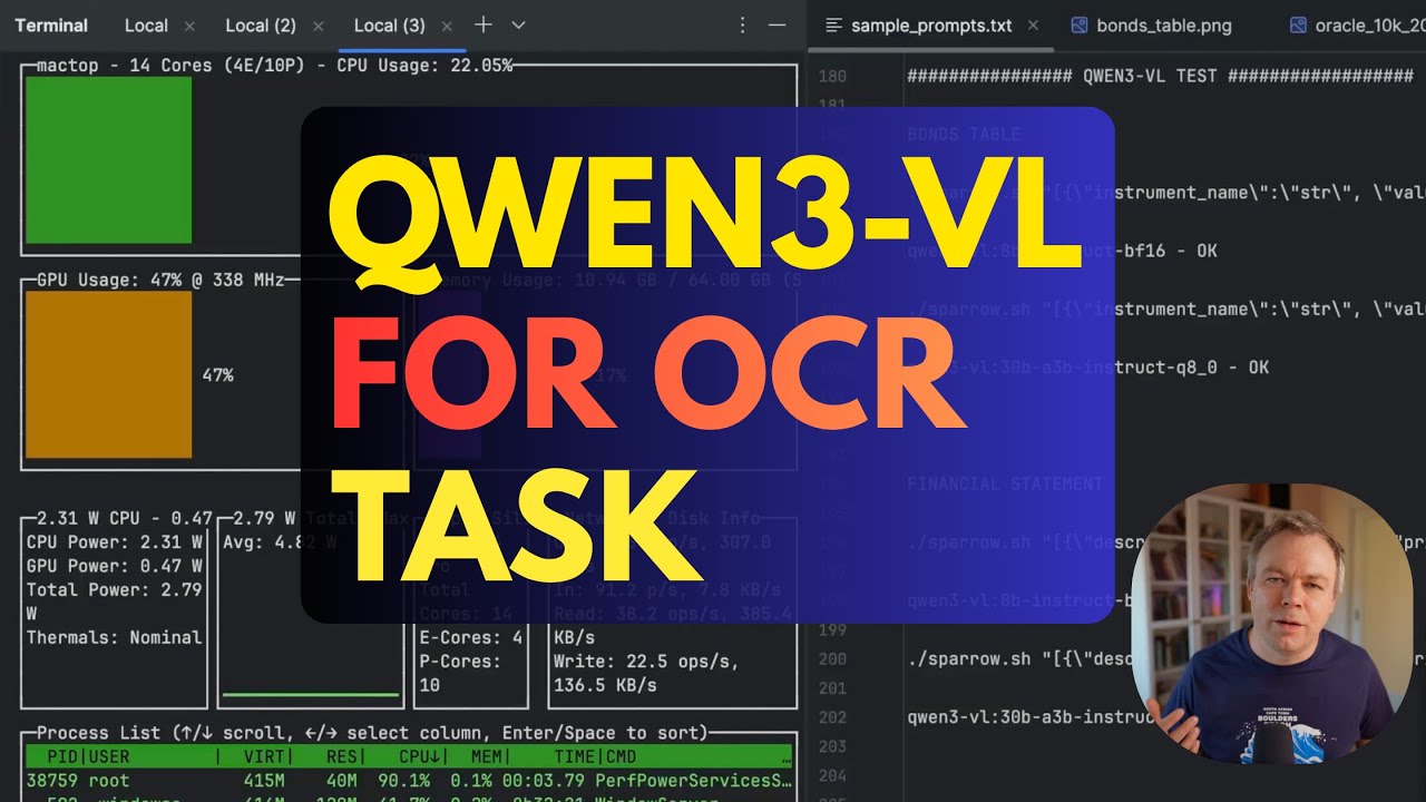 Сравнение моделей искусственного интеллекта Qwen3-VL для задач OCR