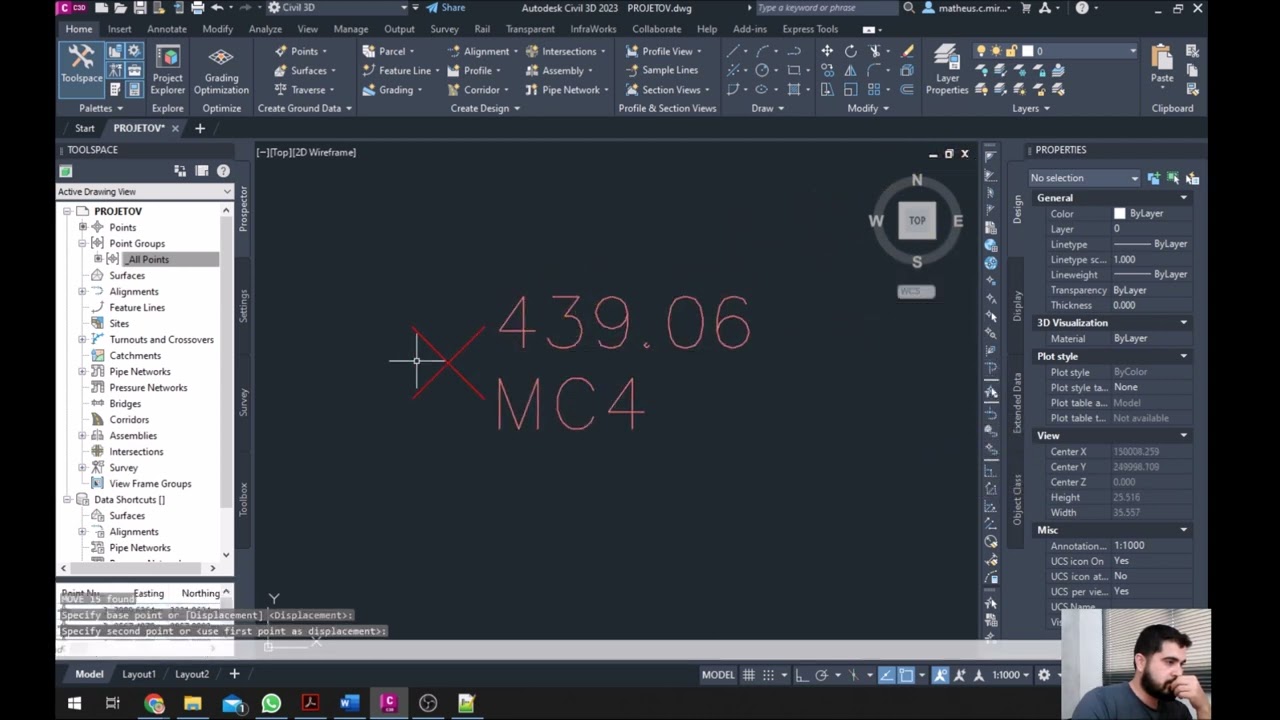Transformar Coordenadas UTM para TOPOGRÁFICAS LOCAL no AutoCAD Civil 3D