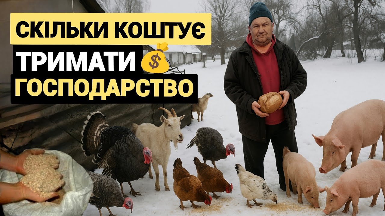 Життя в селі 🇺🇦Скільки коштує використовувати свині, птицю. Наше господарство: кози, кури і поросята