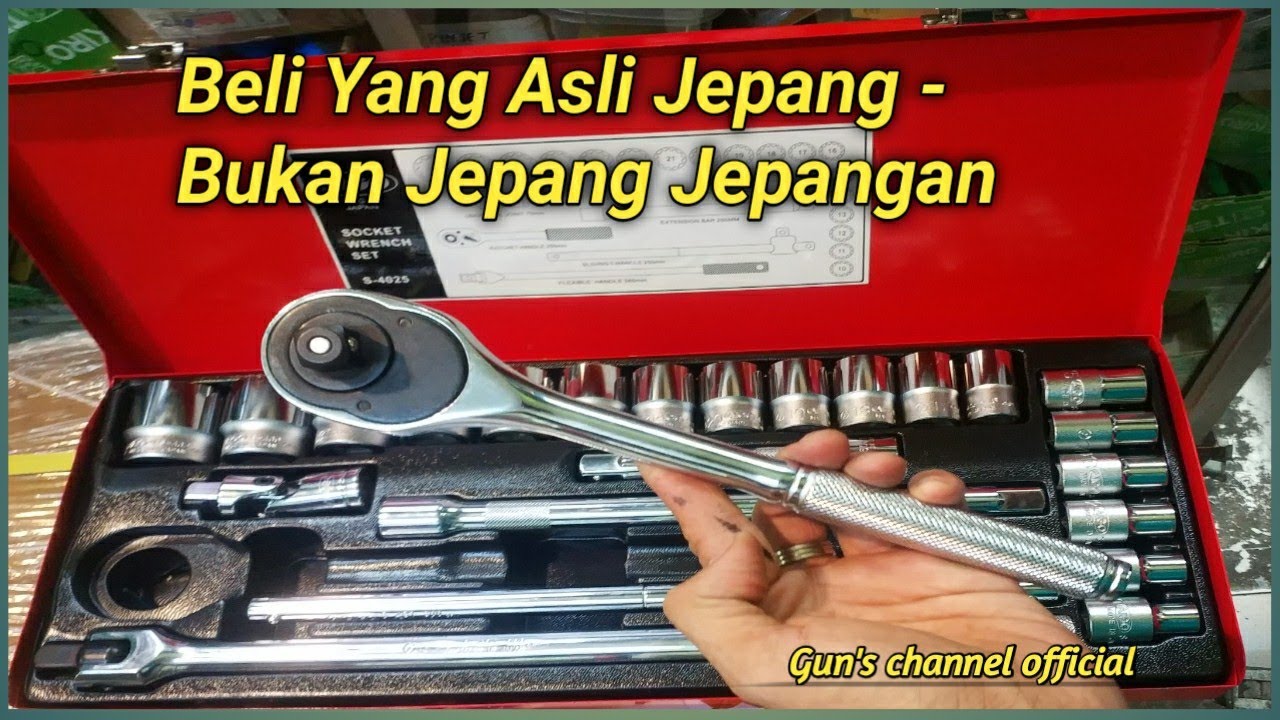 ini baru asli Jepang ..!! Bukan jepang Jepangan || Socket set 25 pcs (10-32 mm ) Merk AIGO