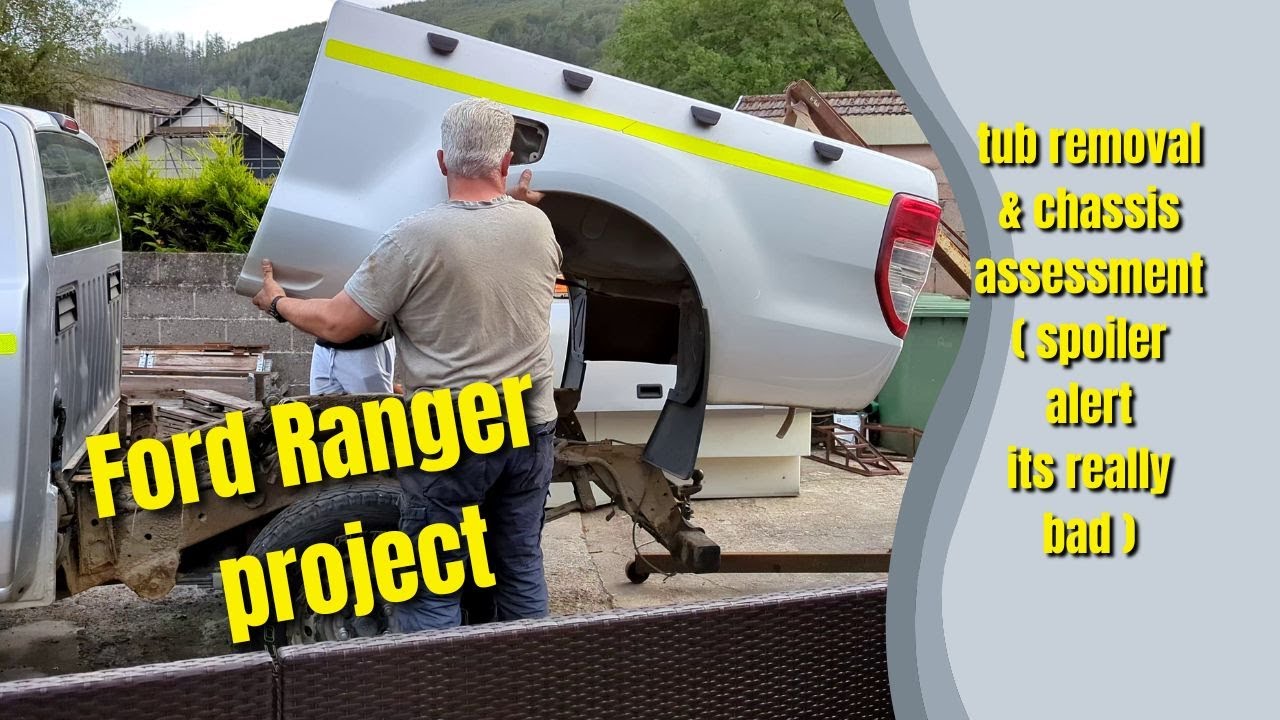 Part 2 of the Ford Ranger project, removing the rear tub and assessing the extent of the rust