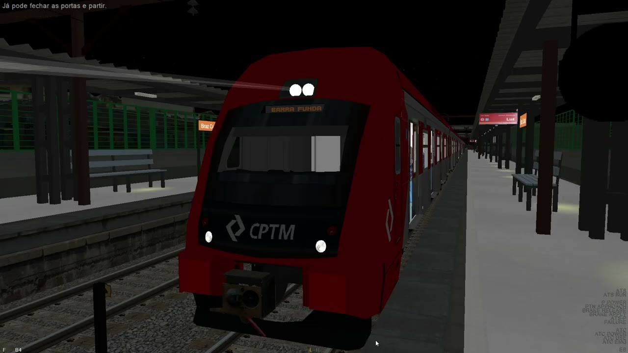 OpenBve CAF 8500 LINHA 11 CORAL DA CPTM ESTUDANTES X BARRA FUNDA