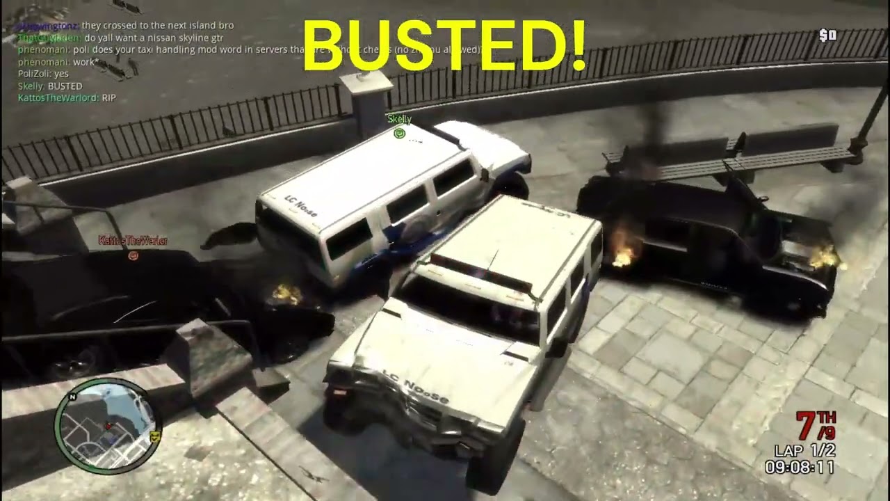 GTA 4 Multiplayer BGFR Event! 3x Busted 1x Demoderby 20|12|2025 PART 1 OF CLIPS