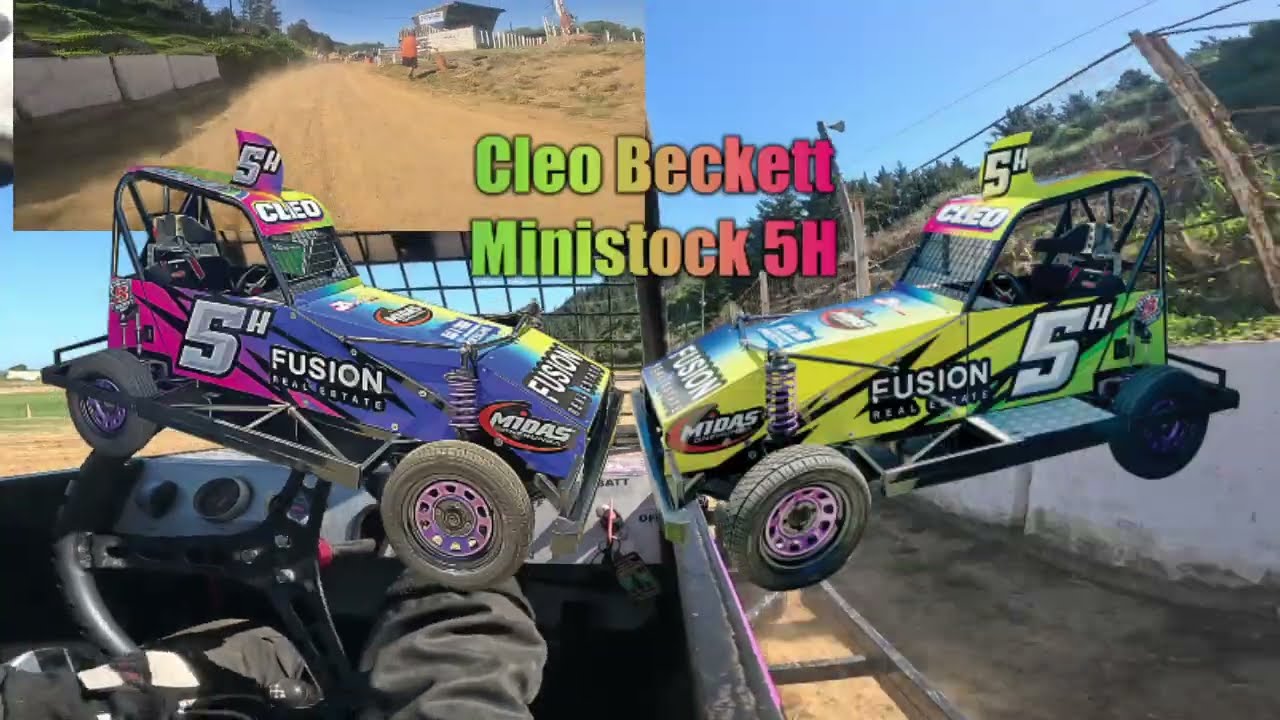 Beckett Racing Cleo Beckett Ministock 5h Race 3 Whangarei Speedway Waitangi 2 Day Meet  7.2.2026