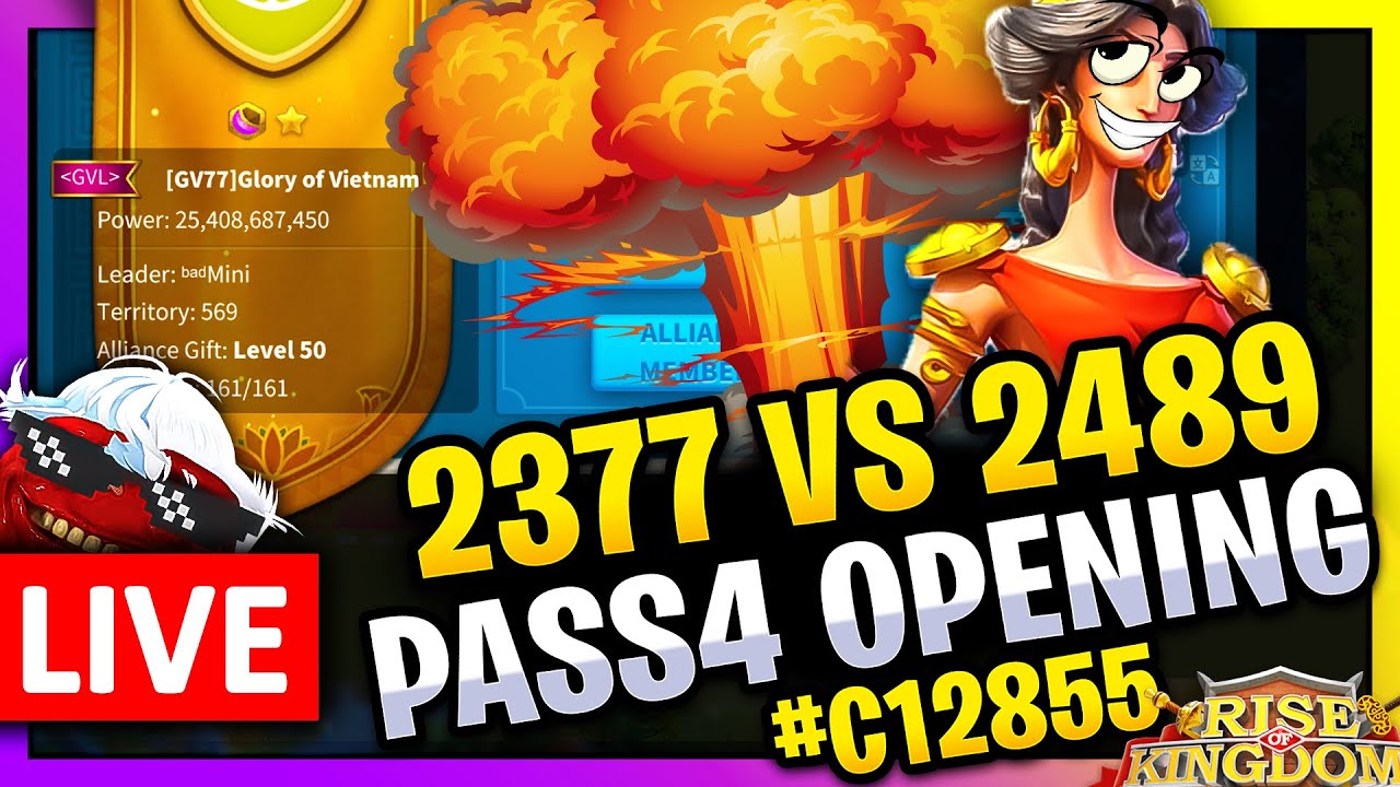 2377 vs 2489: PASS4 OPENING 🔥🔥🔥 LIVE! 🔴 #C12855 KoaB