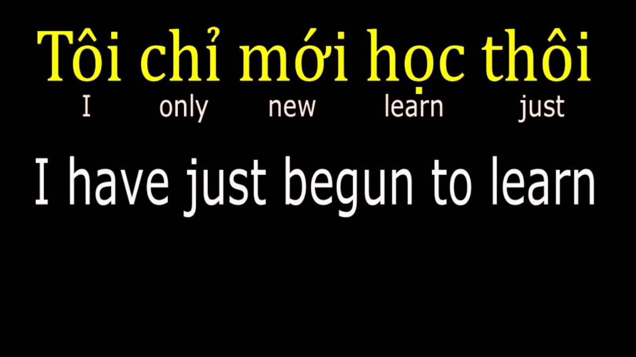 Vietnamese lesson 2, self-introduction (southern accent) HD