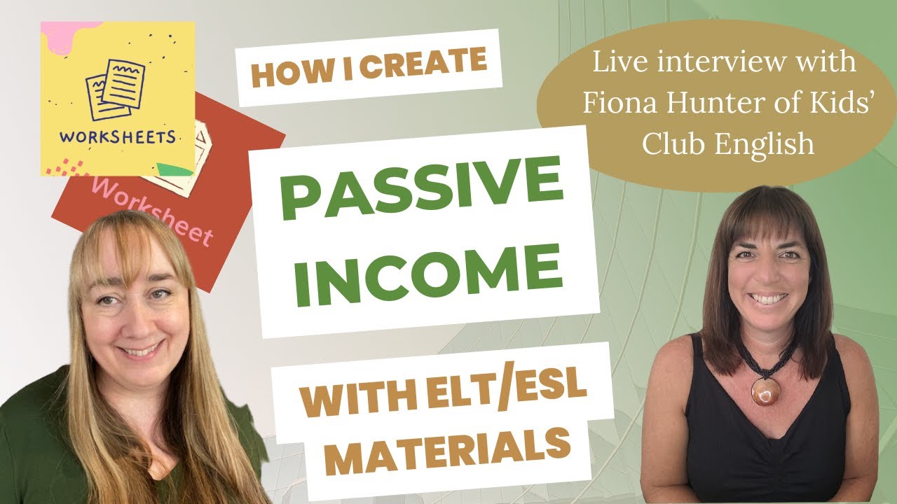 How I started a business to create passive income through my ELT/ESL materials.